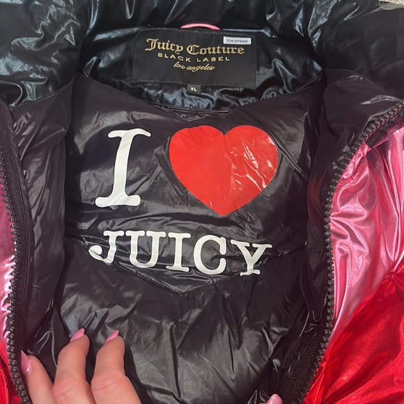 juicy couture black label puffer jacket XL - Picture 6 of 8
